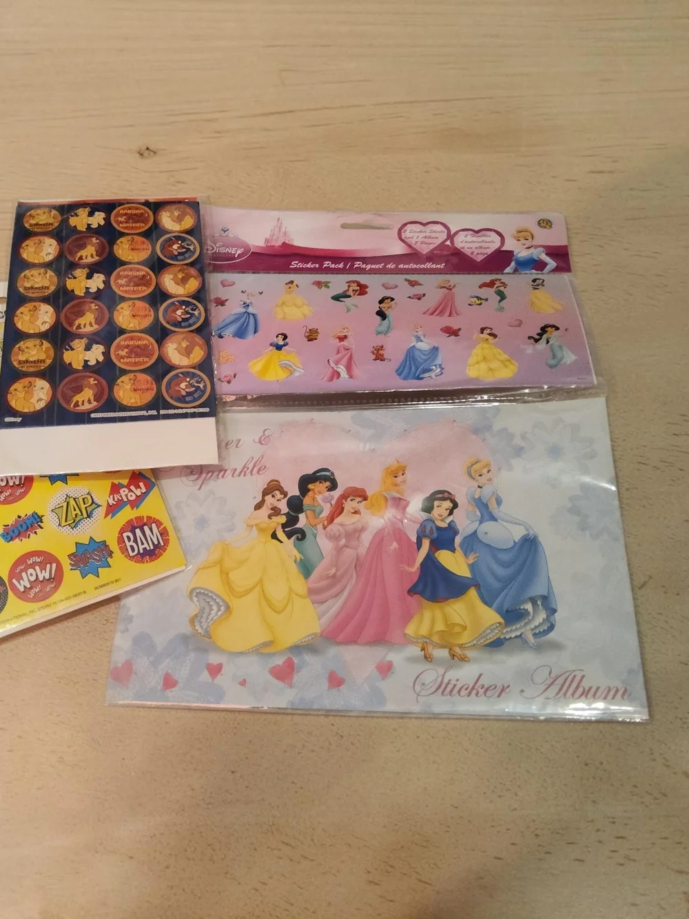 10 / $10 Disney Princess Pink Sticker Album with Assorted Princess Stickers